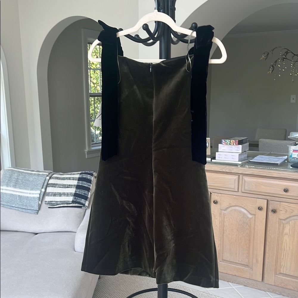Elegant Black Velvet Dress - Picture 3 of 3